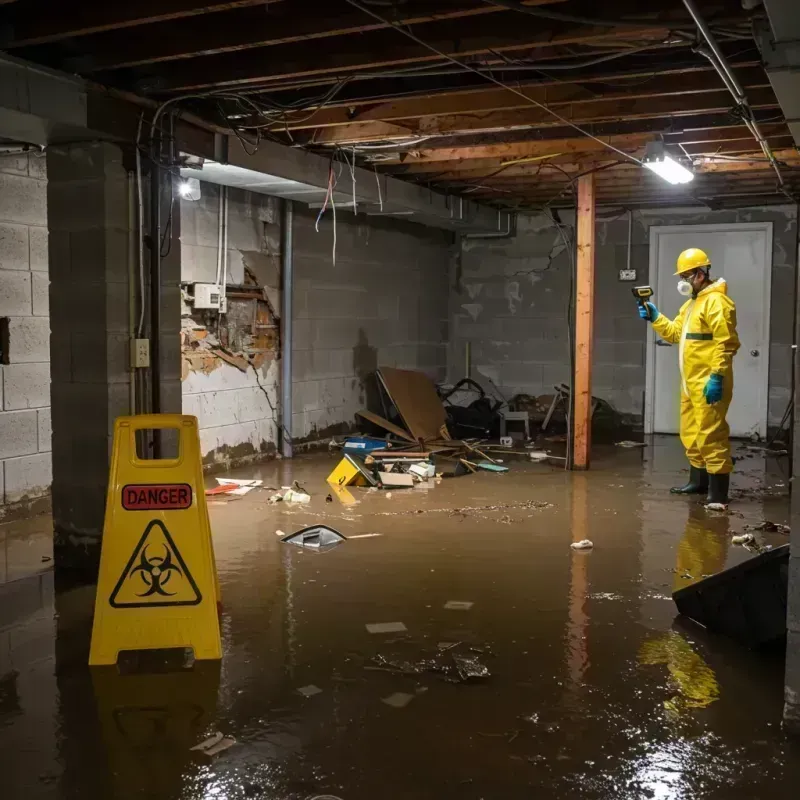 Flooded Basement Electrical Hazard in Rye, NH Property